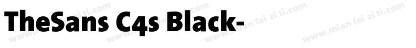 TheSans C4s Black字体转换